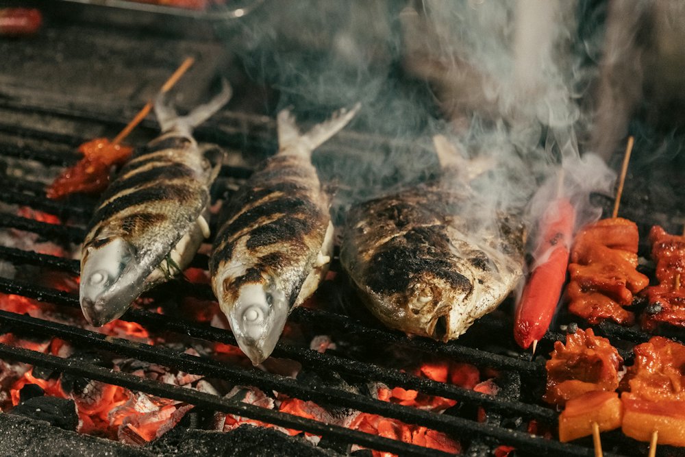 Poisson entier grillé au citron